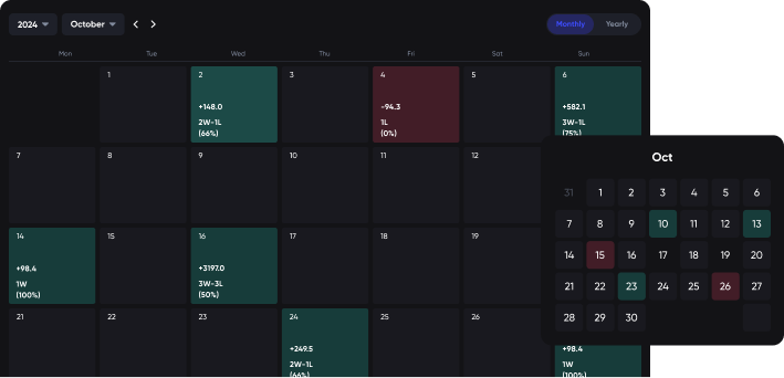 calendar screenshot dark